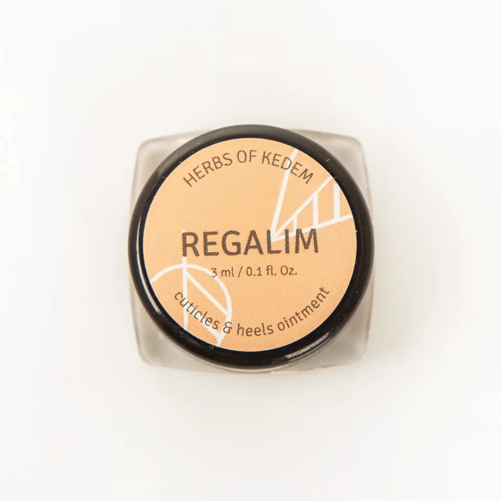 REGALIM, משחה נספגת מצמח דם המכבים, עשבי קדם